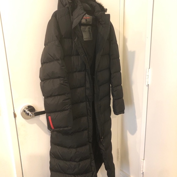 prada linea rossa down jacket